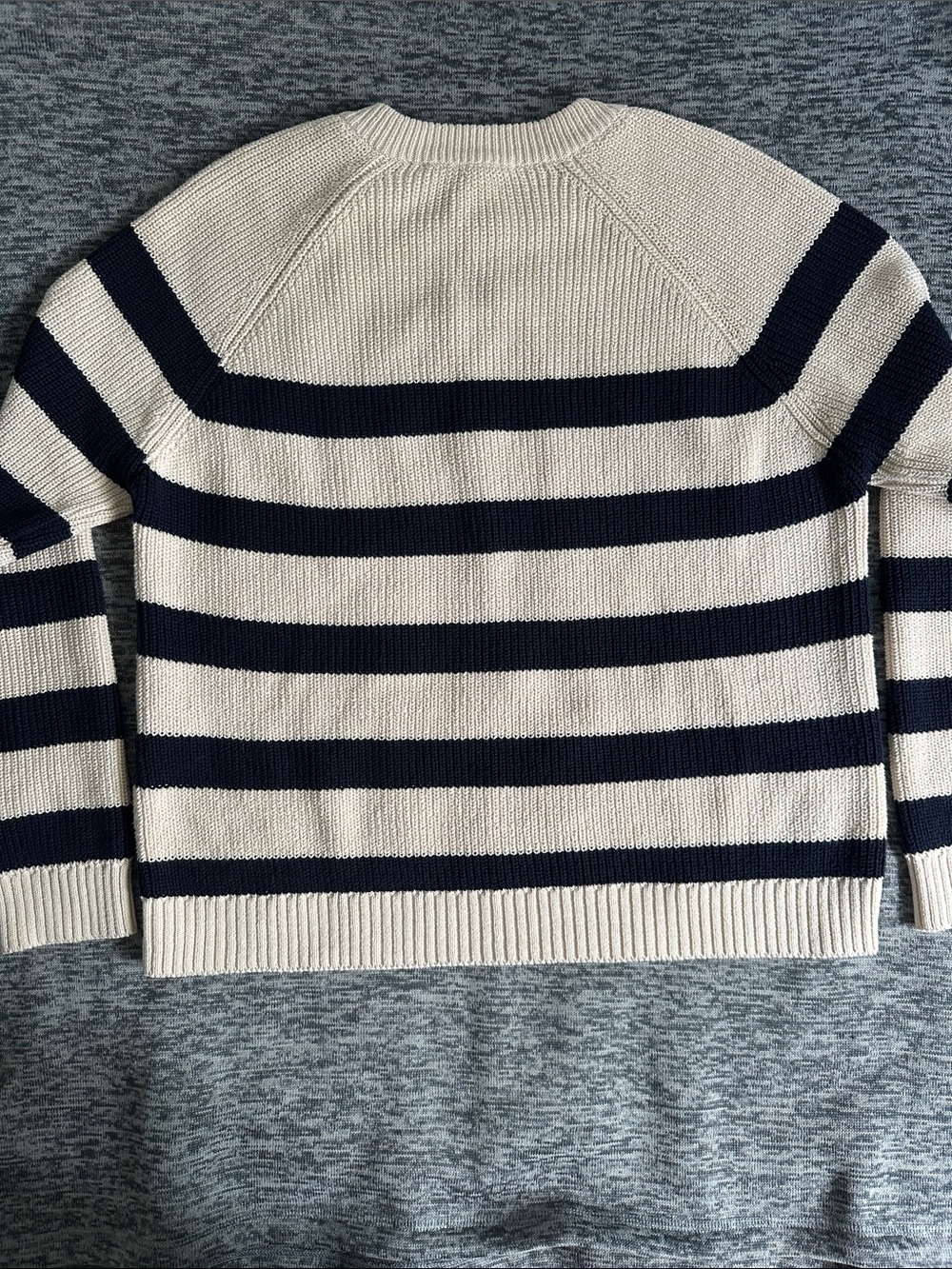 Sezane Gary Jumper Sweater Natural/Navy - Size Small - Picture 4 of 7
